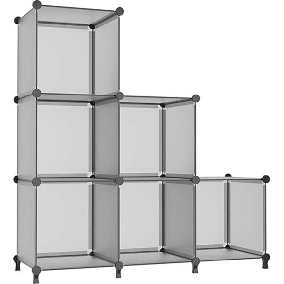 Cube Storage Organizer, Storage Cubes Shelves Bookshelf, 6 Cube Closet Organizer - Picture 5 of 5